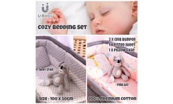 U:Baby Cozy Baby Crib Bumper Bedding 4pcs Set